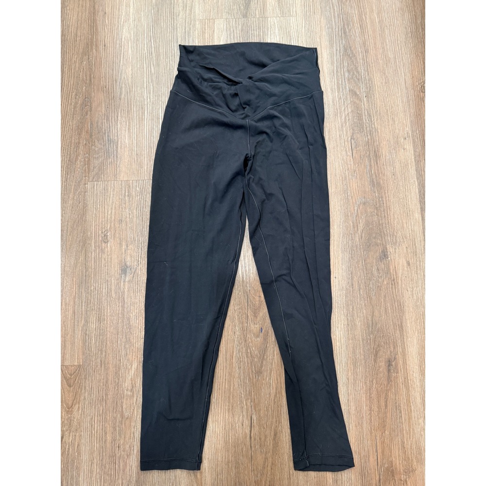 OFFLINE by Aerie Real Me Xtra 7/8 Leggings Black Crossover Twist Front Large L